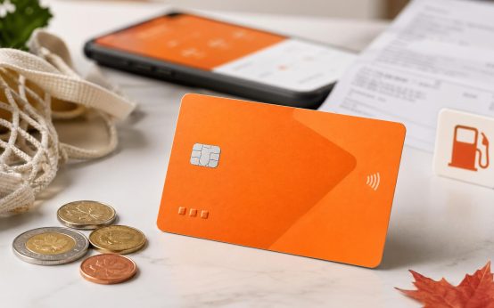 Tangerine style cash back credit card with Canadian everyday spending items