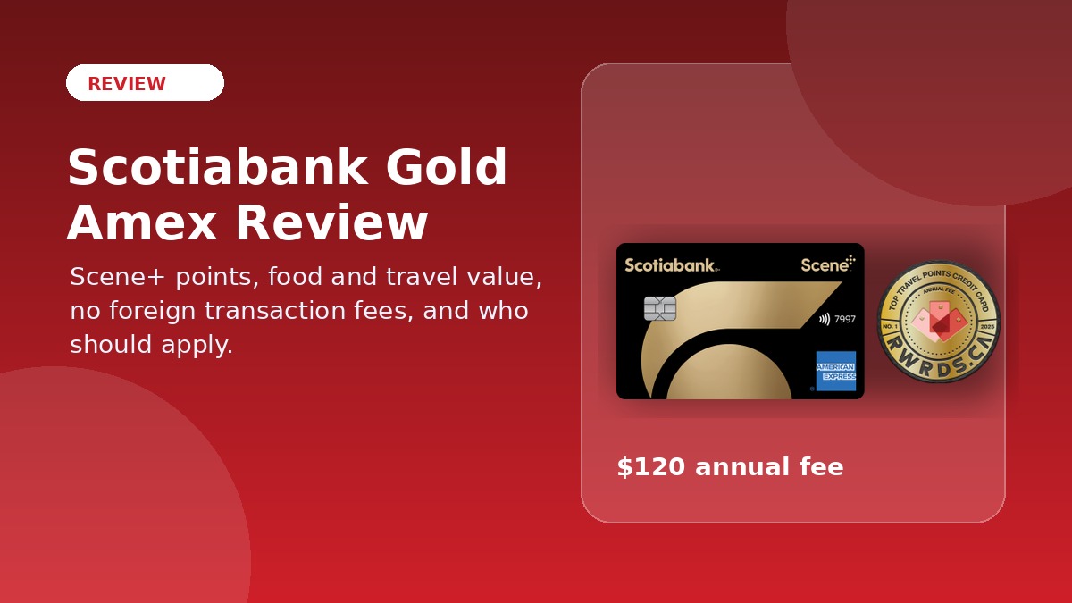 Scotiabank Gold American Express Card review hero image