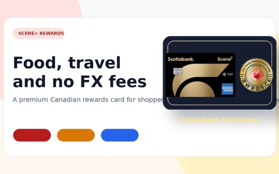 Scotiabank Gold American Express Card Scene+ rewards cover image