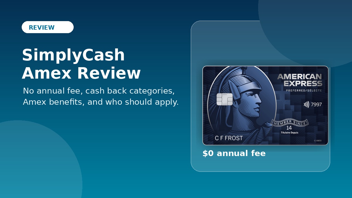 SimplyCash Card from American Express review hero image
