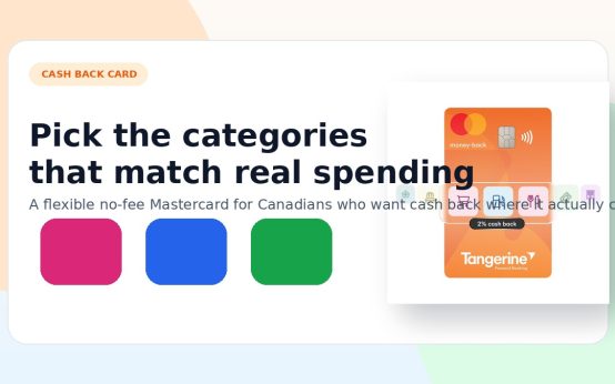 Tangerine Money-Back Credit Card clean cash back cover